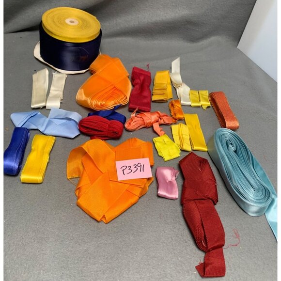 Mixed Assorted Craft Ribbon Collection - Satin & Grosgrain - Vibrant Colors - 10 - Picture 11 of 11